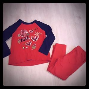 Girl's Matching Set Size 3T/4T